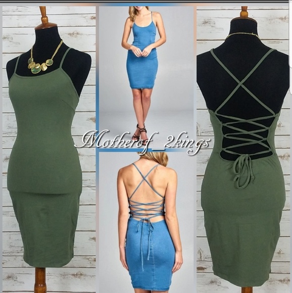 💚"GREEN WITH ENVY" Tank DRESS - Picture 4 of 4